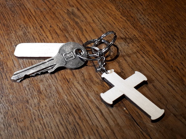 Schlüsselanhänger "Kreuz", einfach