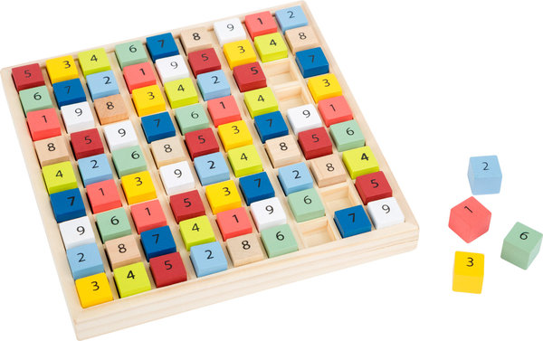Buntes Sudoku "Educate", Holz, Kinderspielzeug