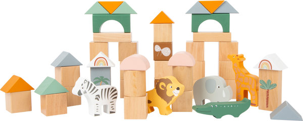 Holzbausteine "Safari", Bausteine, Kinderzimmer, Bauklötze