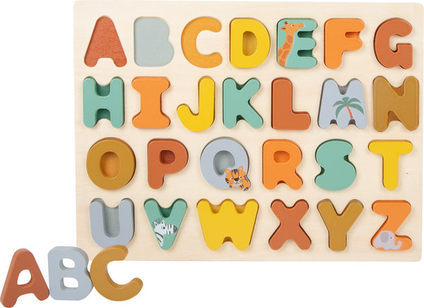 Setzpuzzle ABC "Safari", Alphabet, Lernen, Kinderzimmer