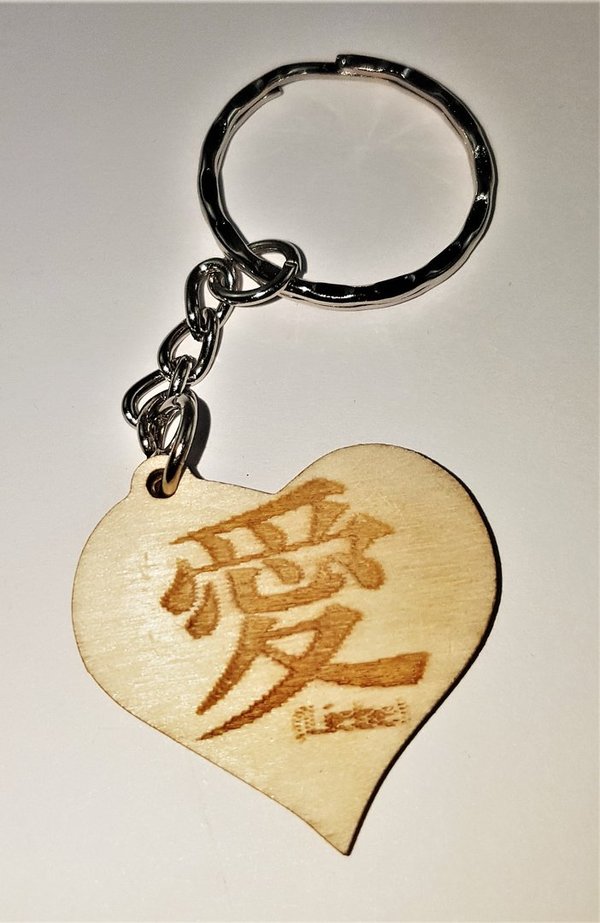 Schlüsselanhänger "Liebe", Herz, chinesisch