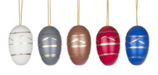 Behang Ostereier farbig, 6 verschiedene Farben, 2,5cm