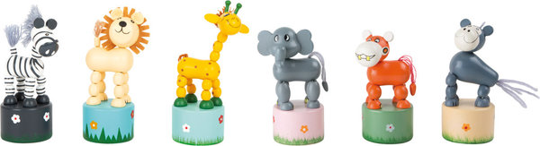 Drückfigur Flußpferd, aus Serie Afrika, 11cm, Kinderspielzeug, Sammlerfigur