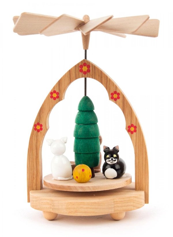 Wärmespiel mit Katzen und Baum, Wärmespiel, Mini-Pyramide, Katze, Baum