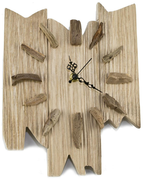 Wanduhr - Treibholz, Uhr, rustikal, Holz 27cm