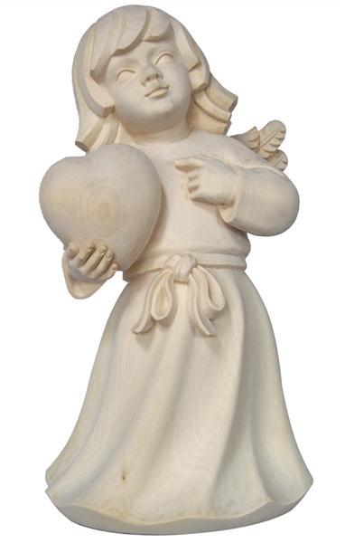 Engel der Liebe mit Herz - Engel der Liebe, 4cm, natur