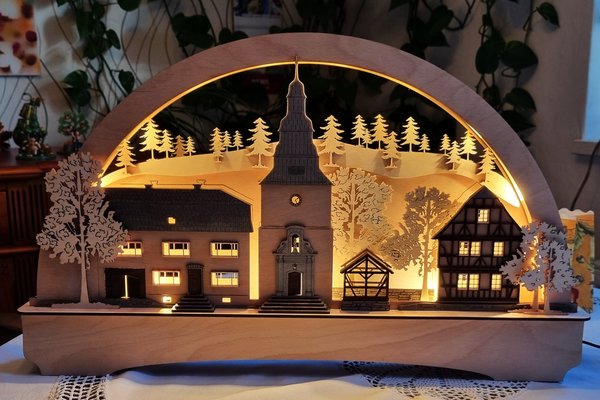 Eichsfelder-Bogen „Beberstedt", LED beleuchtet, 650mm breit