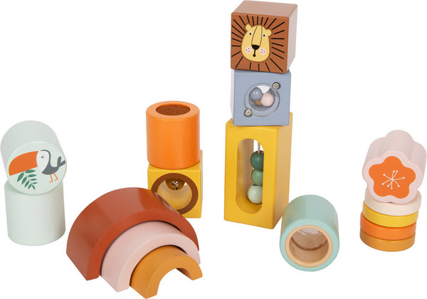 Entdecker-Bausteine "Safari", Sensorik-Bausteine für Sinneseindrücke, aus Holz