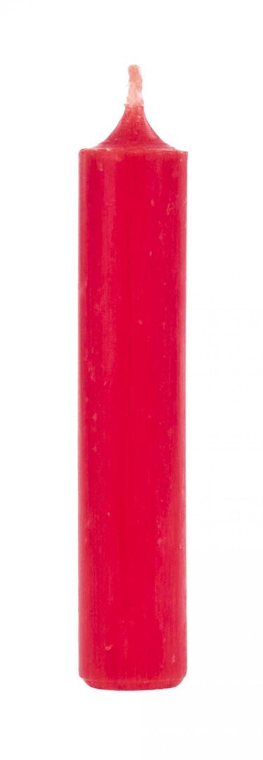 Rote Pyramidenkerzen, 14mm Durchmesser, 24 Stück