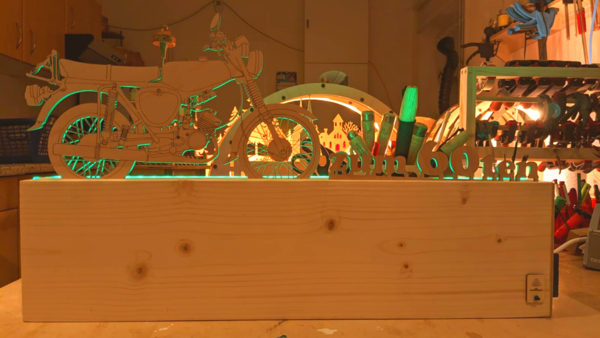 Eichsfelder "Motiv-Balken", mit LED-Beleuchtung und Motiven, 60 oder 100cm, individuell