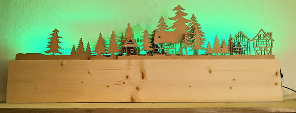 Eichsfelder "Motiv-Balken", mit LED-Beleuchtung und Motiven, 60 oder 100cm, individuell