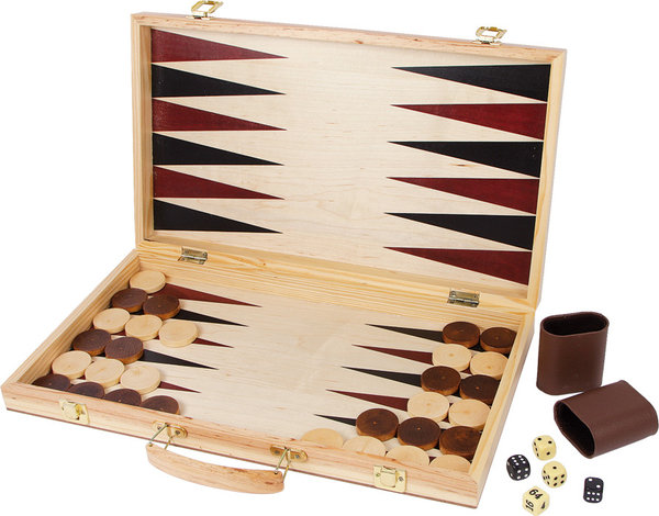 Schach-, Dame- und Backgammon-Koffer, Brettspiel, 3 in 1