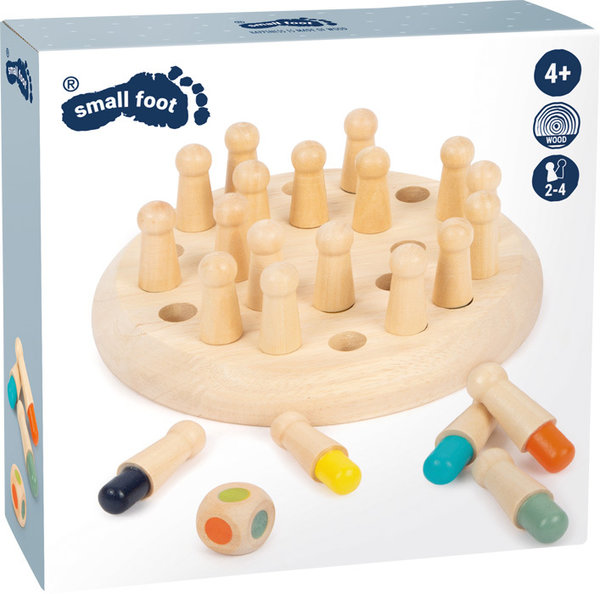 Farben-Memo, Gedächtnisspiel für 2-4 Spieler, Holzspielzeug für Kleinkind